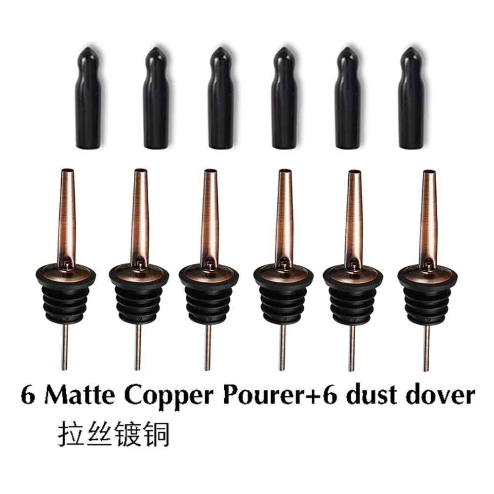 Bitters Bottle Set - 6 adet paslanmaz çelik şarap dökücü
